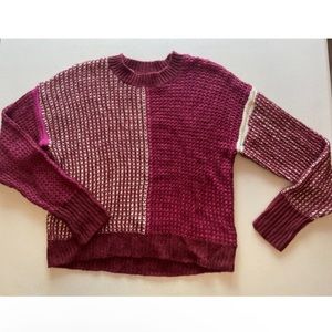 Splendid knit colorblock sweater women’s sz M